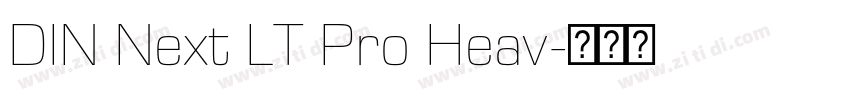 DIN Next LT Pro Heav字体转换